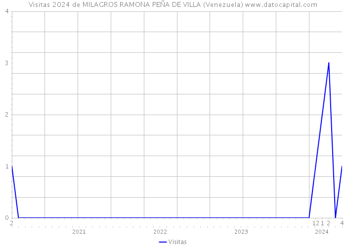 Visitas 2024 de MILAGROS RAMONA PEÑA DE VILLA (Venezuela) 
