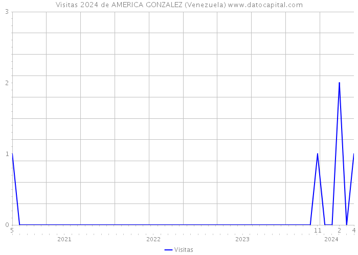 Visitas 2024 de AMERICA GONZALEZ (Venezuela) 