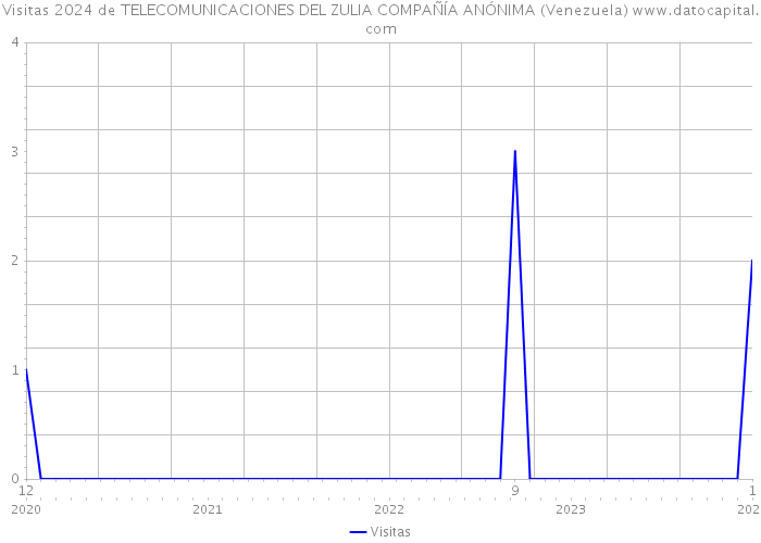 Visitas 2024 de TELECOMUNICACIONES DEL ZULIA COMPAÑÍA ANÓNIMA (Venezuela) 