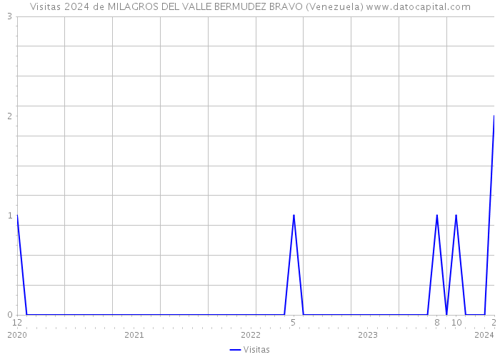 Visitas 2024 de MILAGROS DEL VALLE BERMUDEZ BRAVO (Venezuela) 
