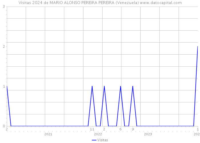 Visitas 2024 de MARIO ALONSO PEREIRA PEREIRA (Venezuela) 
