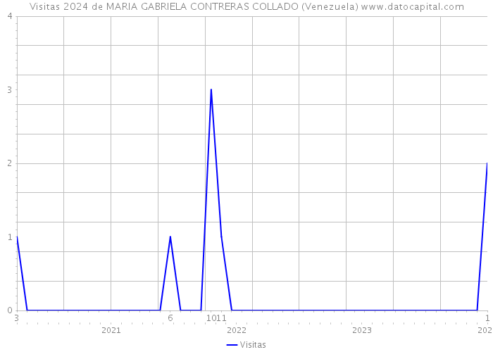 Visitas 2024 de MARIA GABRIELA CONTRERAS COLLADO (Venezuela) 