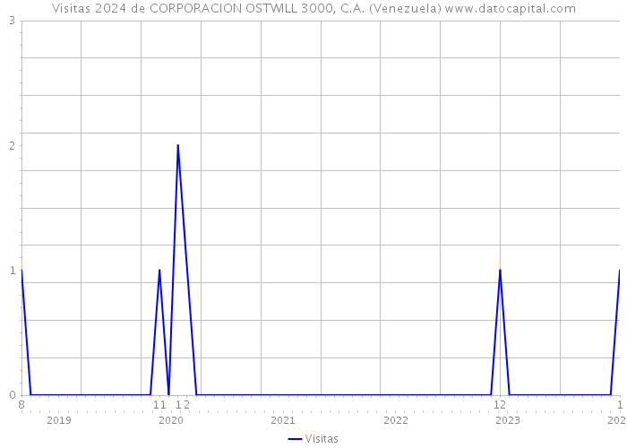 Visitas 2024 de CORPORACION OSTWILL 3000, C.A. (Venezuela) 