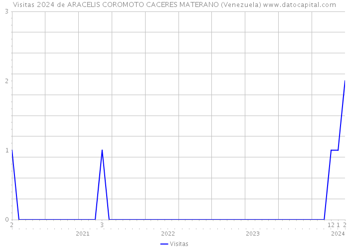 Visitas 2024 de ARACELIS COROMOTO CACERES MATERANO (Venezuela) 