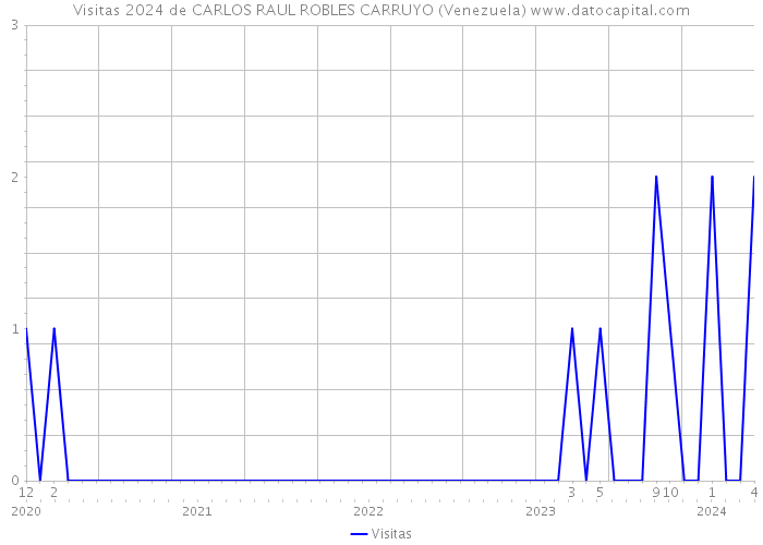 Visitas 2024 de CARLOS RAUL ROBLES CARRUYO (Venezuela) 