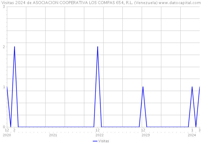 Visitas 2024 de ASOCIACION COOPERATIVA LOS COMPAS 654, R.L. (Venezuela) 