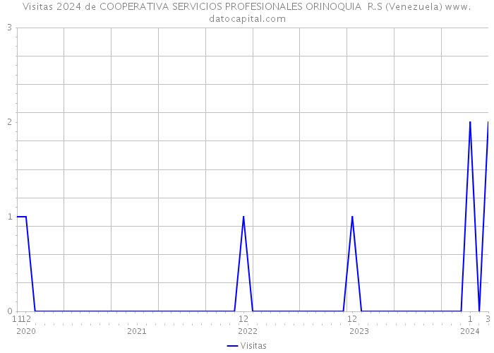 Visitas 2024 de COOPERATIVA SERVICIOS PROFESIONALES ORINOQUIA R.S (Venezuela) 