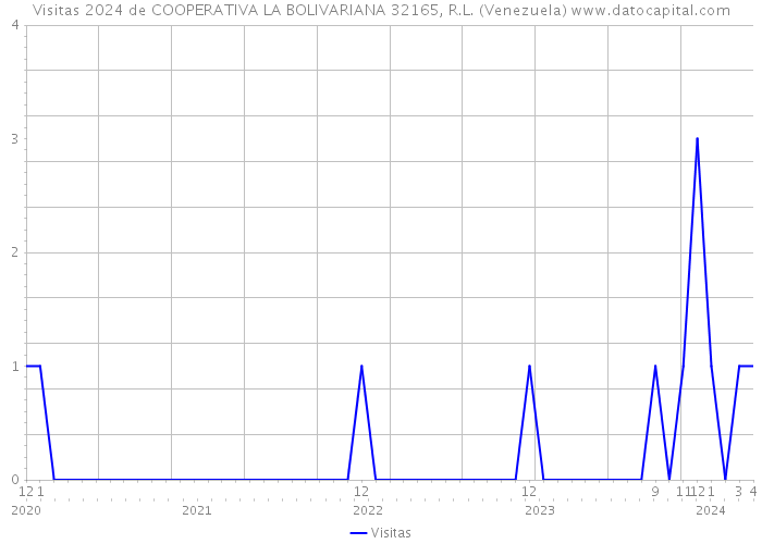 Visitas 2024 de COOPERATIVA LA BOLIVARIANA 32165, R.L. (Venezuela) 