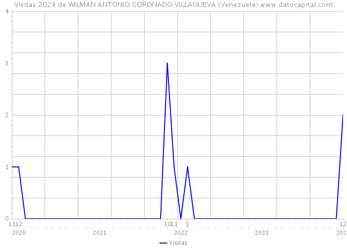 Visitas 2024 de WILMAN ANTONIO CORONADO VILLANUEVA (Venezuela) 