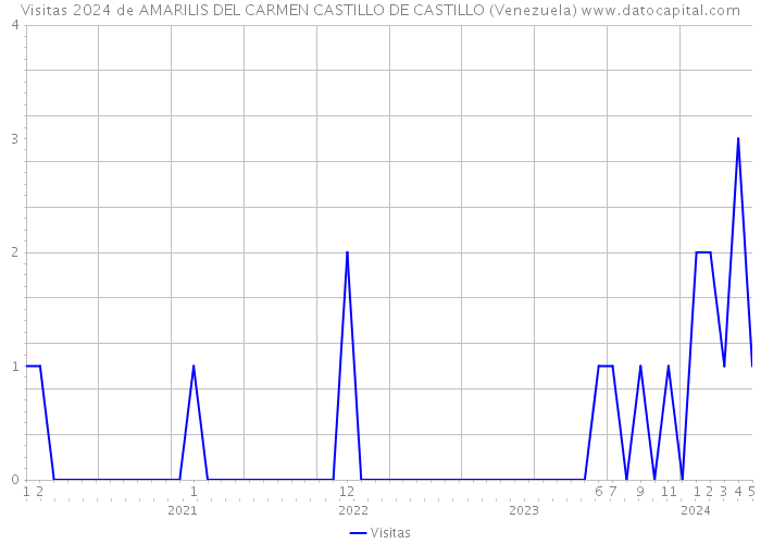Visitas 2024 de AMARILIS DEL CARMEN CASTILLO DE CASTILLO (Venezuela) 