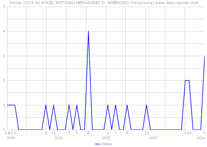 Visitas 2024 de ANGEL ANTONIO HERNANDEZ D`AMBROSIO (Venezuela) 