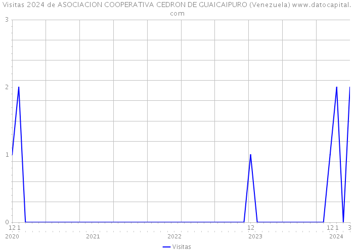 Visitas 2024 de ASOCIACION COOPERATIVA CEDRON DE GUAICAIPURO (Venezuela) 
