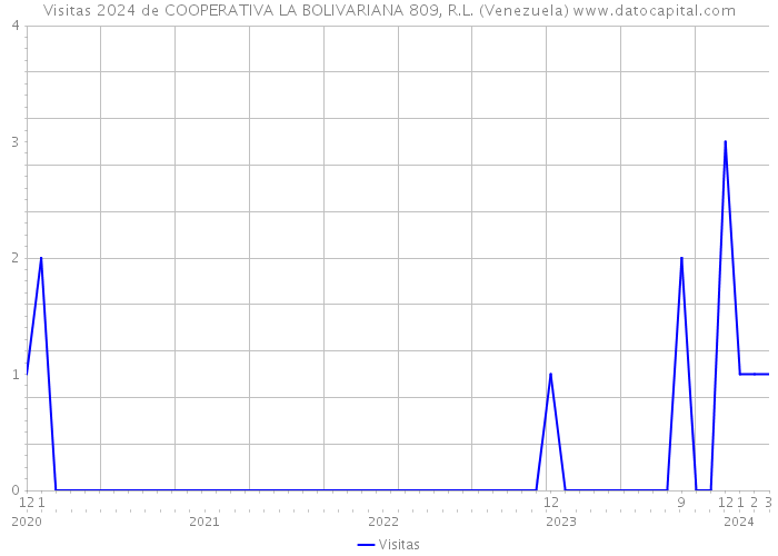 Visitas 2024 de COOPERATIVA LA BOLIVARIANA 809, R.L. (Venezuela) 