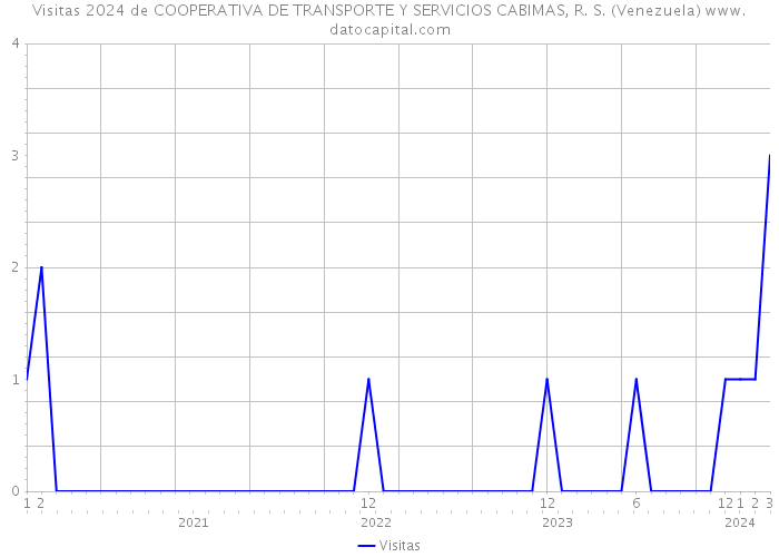 Visitas 2024 de COOPERATIVA DE TRANSPORTE Y SERVICIOS CABIMAS, R. S. (Venezuela) 