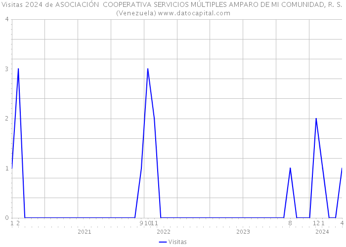 Visitas 2024 de ASOCIACIÓN COOPERATIVA SERVICIOS MÚLTIPLES AMPARO DE MI COMUNIDAD, R. S. (Venezuela) 