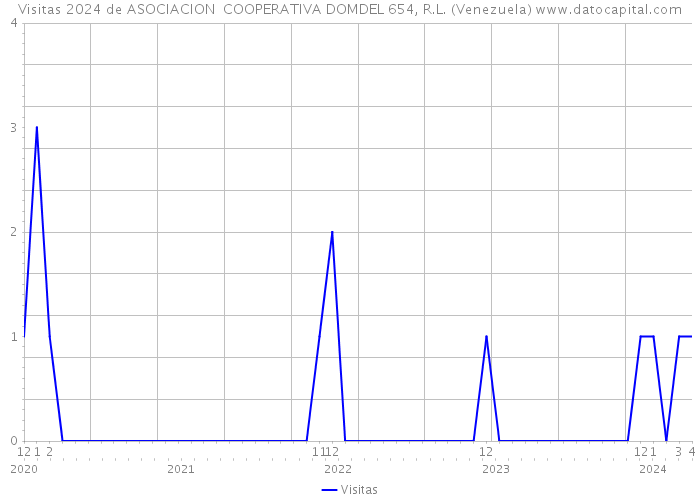 Visitas 2024 de ASOCIACION COOPERATIVA DOMDEL 654, R.L. (Venezuela) 