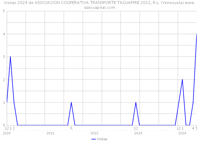 Visitas 2024 de ASOCIACION COOPERATIVA TRANSPORTE TAGUAPIRE 2012, R.L. (Venezuela) 