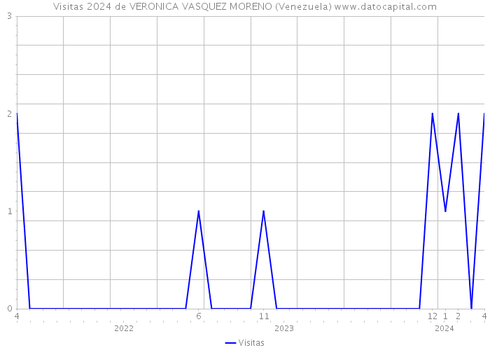 Visitas 2024 de VERONICA VASQUEZ MORENO (Venezuela) 