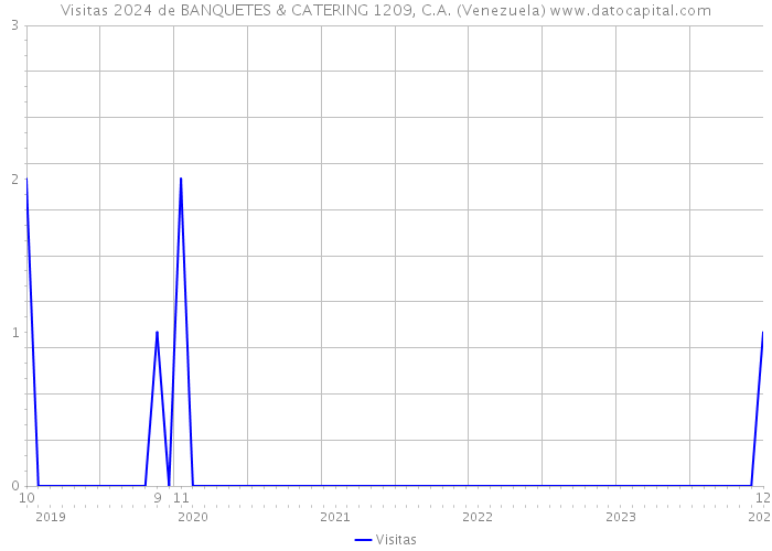 Visitas 2024 de BANQUETES & CATERING 1209, C.A. (Venezuela) 