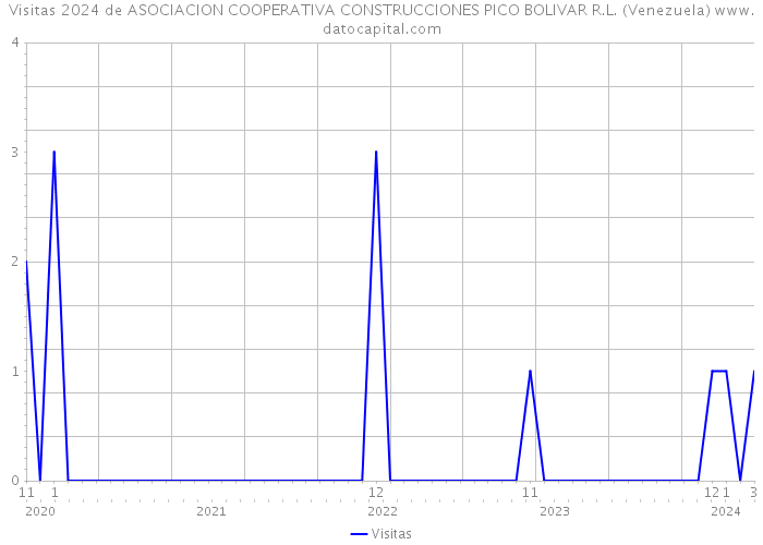 Visitas 2024 de ASOCIACION COOPERATIVA CONSTRUCCIONES PICO BOLIVAR R.L. (Venezuela) 
