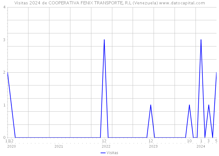 Visitas 2024 de COOPERATIVA FENIX TRANSPORTE, R.L (Venezuela) 
