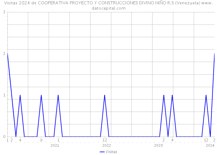 Visitas 2024 de COOPERATIVA PROYECTO Y CONSTRUCCIONES DIVINO NIÑO R.S (Venezuela) 