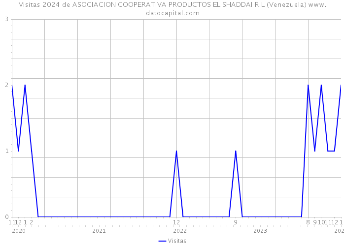 Visitas 2024 de ASOCIACION COOPERATIVA PRODUCTOS EL SHADDAI R.L (Venezuela) 