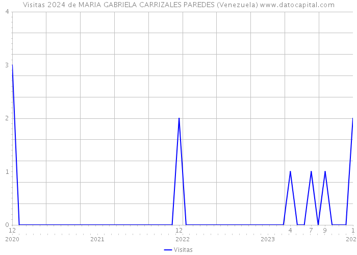 Visitas 2024 de MARIA GABRIELA CARRIZALES PAREDES (Venezuela) 