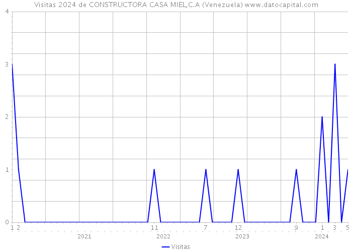 Visitas 2024 de CONSTRUCTORA CASA MIEL,C.A (Venezuela) 