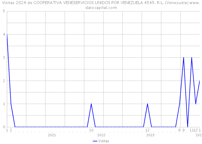 Visitas 2024 de COOPERATIVA VENESERVICIOS UNIDOS POR VENEZUELA 4545. R.L. (Venezuela) 