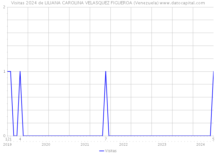 Visitas 2024 de LILIANA CAROLINA VELASQUEZ FIGUEROA (Venezuela) 