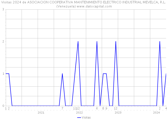Visitas 2024 de ASOCIACION COOPERATIVA MANTENIMIENTO ELECTRICO INDUSTRIAL MEVELCA, R.L. (Venezuela) 