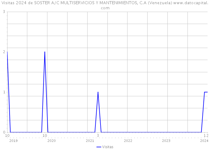 Visitas 2024 de SOSTER A/C MULTISERVICIOS Y MANTENIMIENTOS, C.A (Venezuela) 