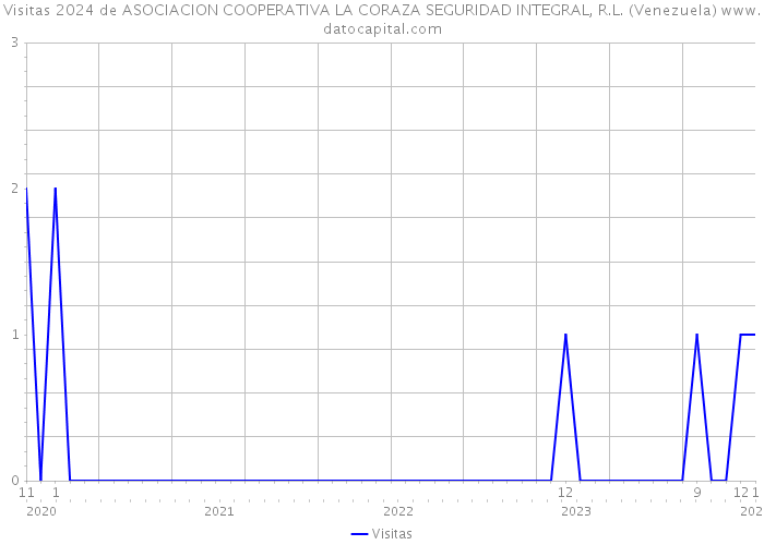 Visitas 2024 de ASOCIACION COOPERATIVA LA CORAZA SEGURIDAD INTEGRAL, R.L. (Venezuela) 