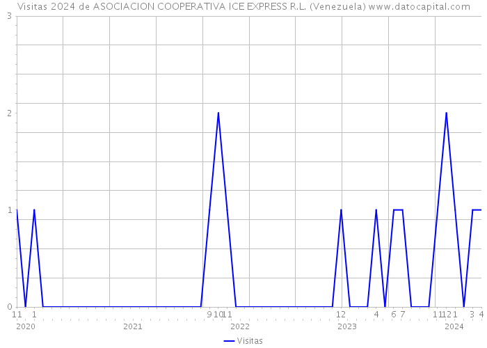 Visitas 2024 de ASOCIACION COOPERATIVA ICE EXPRESS R.L. (Venezuela) 