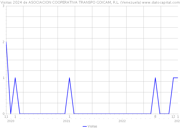 Visitas 2024 de ASOCIACION COOPERATIVA TRANSPO GOICAM, R.L. (Venezuela) 