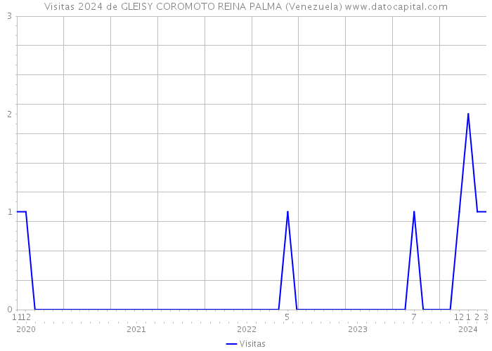 Visitas 2024 de GLEISY COROMOTO REINA PALMA (Venezuela) 