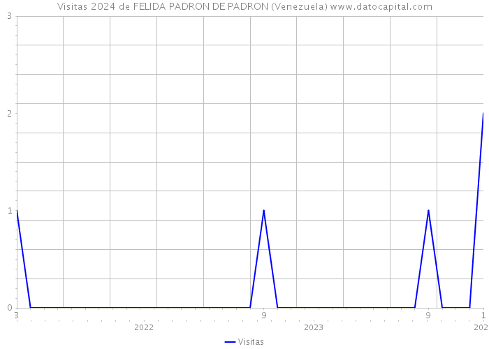 Visitas 2024 de FELIDA PADRON DE PADRON (Venezuela) 