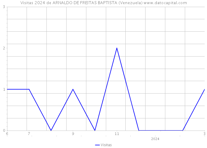 Visitas 2024 de ARNALDO DE FREITAS BAPTISTA (Venezuela) 