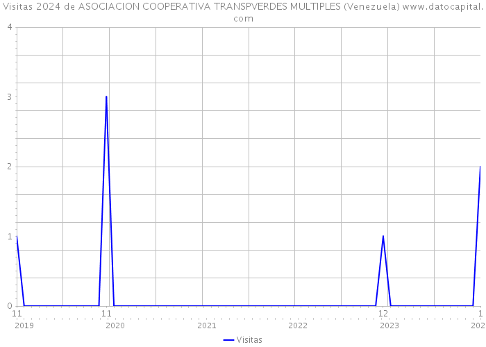 Visitas 2024 de ASOCIACION COOPERATIVA TRANSPVERDES MULTIPLES (Venezuela) 