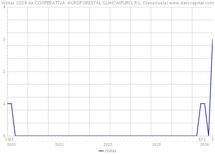 Visitas 2024 de COOPERATIVA AGROFORESTAL GUAICAIPURO, R.L. (Venezuela) 
