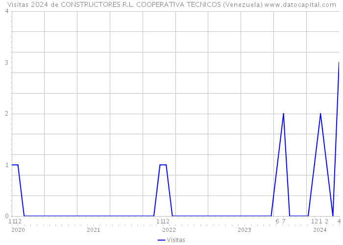 Visitas 2024 de CONSTRUCTORES R.L. COOPERATIVA TECNICOS (Venezuela) 