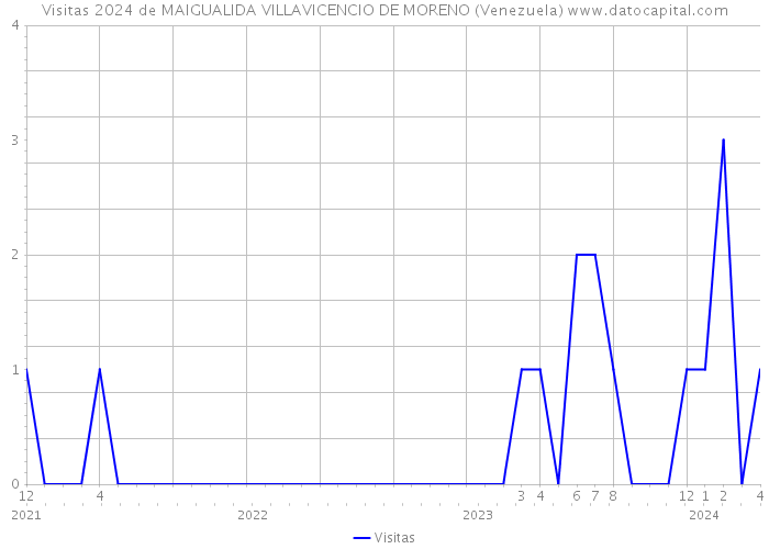 Visitas 2024 de MAIGUALIDA VILLAVICENCIO DE MORENO (Venezuela) 