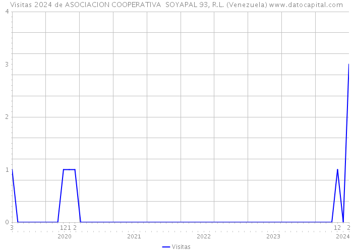 Visitas 2024 de ASOCIACION COOPERATIVA SOYAPAL 93, R.L. (Venezuela) 