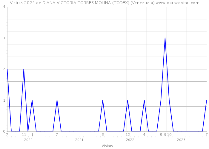 Visitas 2024 de DIANA VICTORIA TORRES MOLINA (TODEX) (Venezuela) 