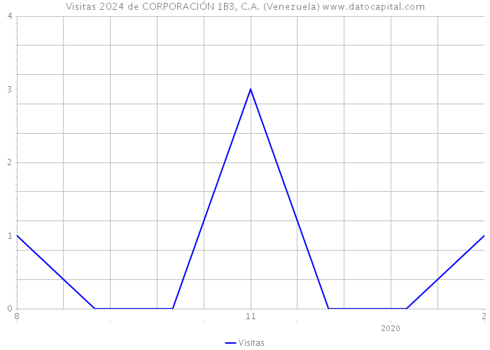 Visitas 2024 de CORPORACIÓN 1B3, C.A. (Venezuela) 
