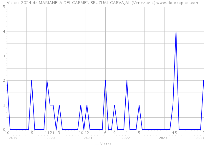 Visitas 2024 de MARIANELA DEL CARMEN BRUZUAL CARVAJAL (Venezuela) 