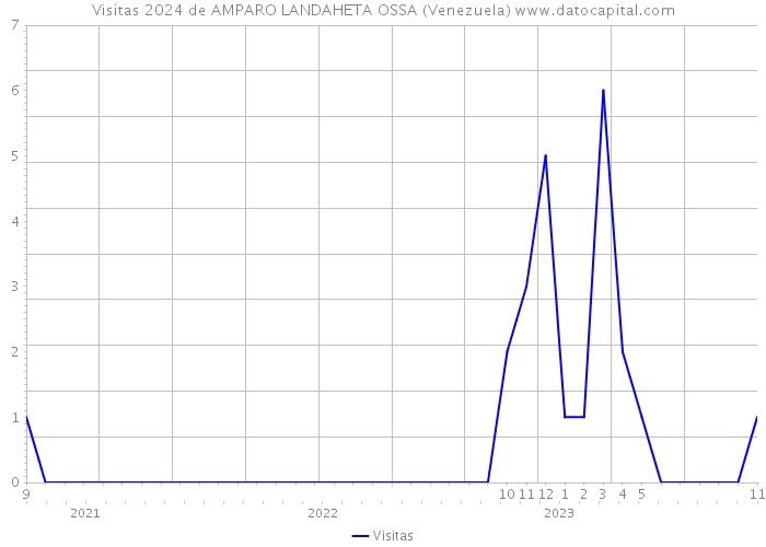 Visitas 2024 de AMPARO LANDAHETA OSSA (Venezuela) 