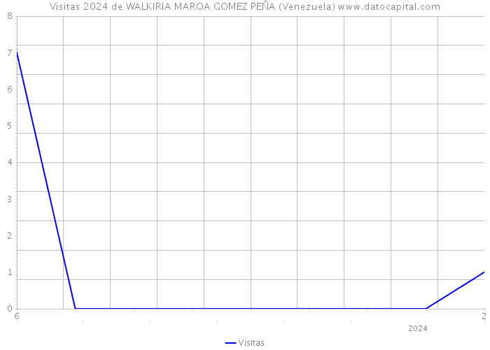 Visitas 2024 de WALKIRIA MAROA GOMEZ PEÑA (Venezuela) 